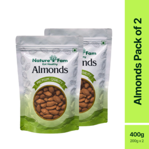 Naturefam Almonds Pack of 2x200g (400g)