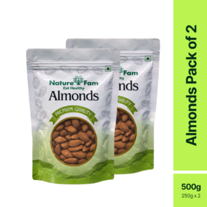 Naturefam Almonds Pack of 2x250g (500g)