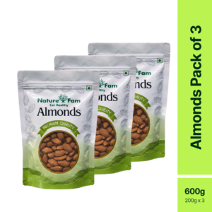 Naturefam Almonds Pack of 3x200g (600g)