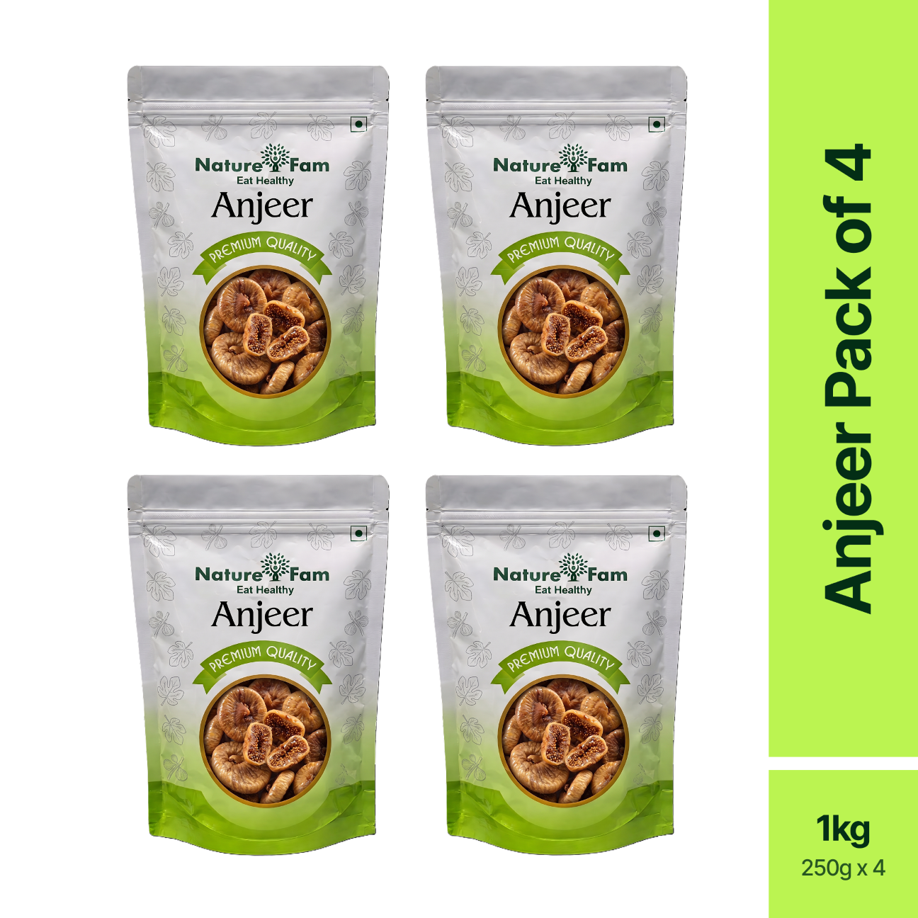 Naturefam Anjeer Pack of 4x250g (1kg)