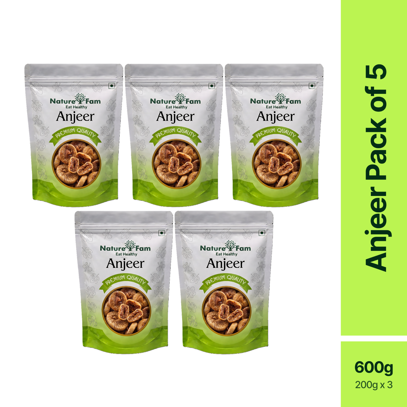 Naturefam Anjeer Pack of 5x200g (1kg)
