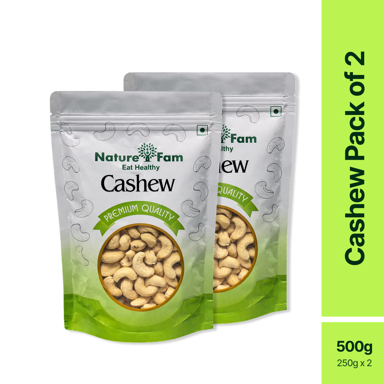 Naturefam Cashew Pack of 2x250g (500g)