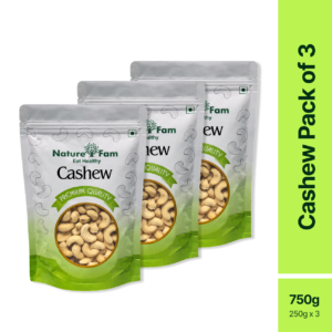 Naturefam Cashew Pack of 3x250g (750g)