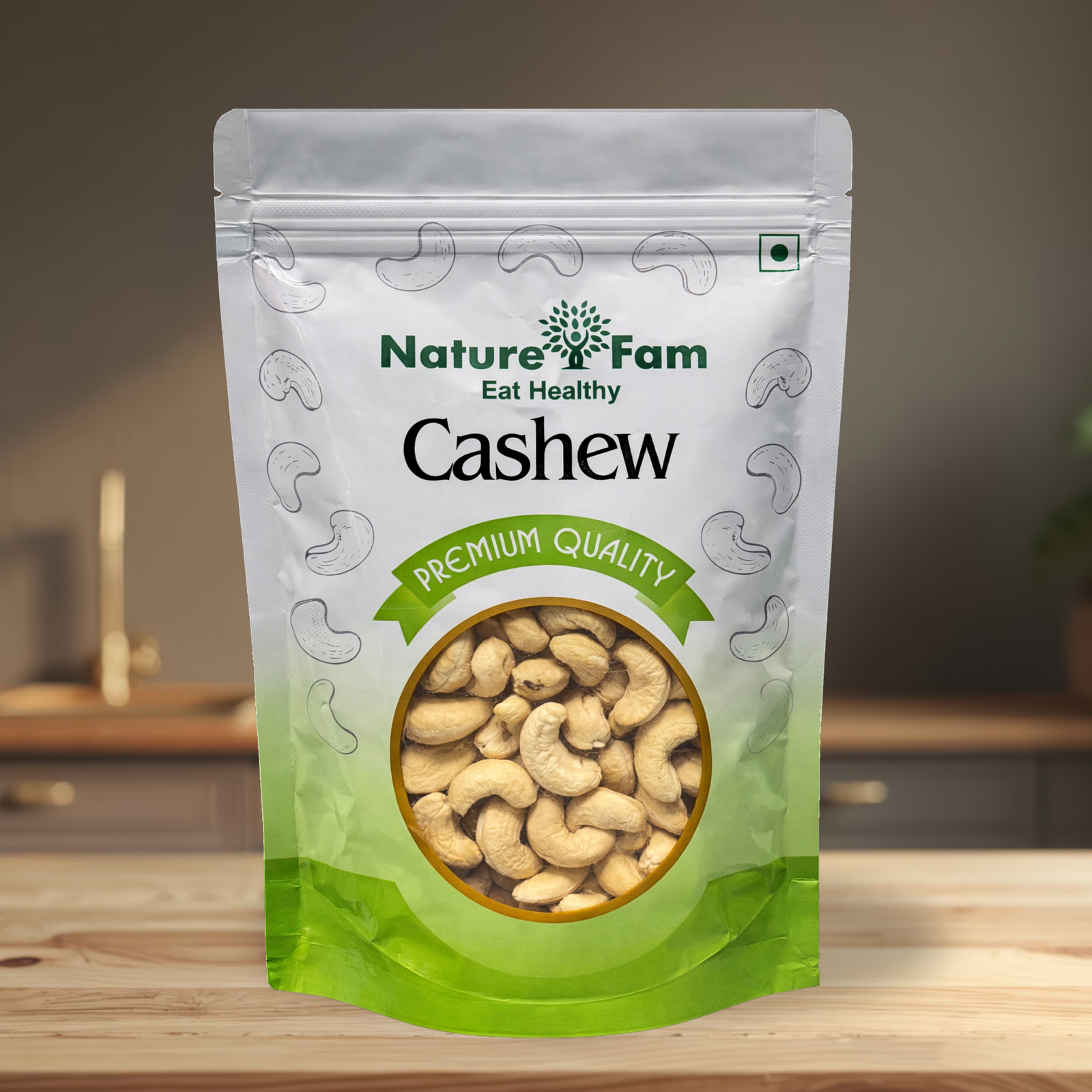 Naturefam Premium Cashew Nuts 200 gm | Raw Kaju | Delicious Cashew Nuts | Healthy Dry Fruits Snack | Buy Cashew Nuts Online