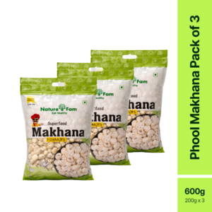 Naturefam Phool Makhana Pack of 3x200g (600g)