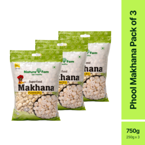 Naturefam Phool Makhana Pack of 3x250g (750g)