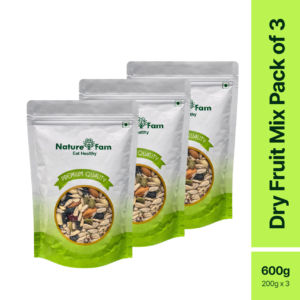 Naturefam Dry Fruit Mix Pack of 3x200g (600g)