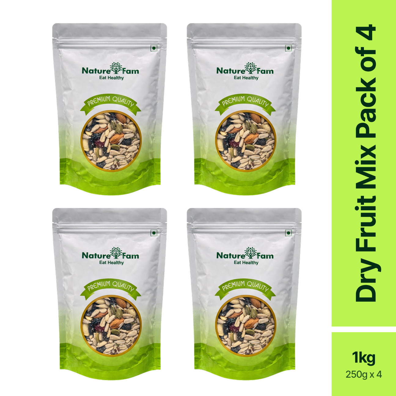 Naturefam Dry Fruit Mix Pack of 4x250g (1kg)