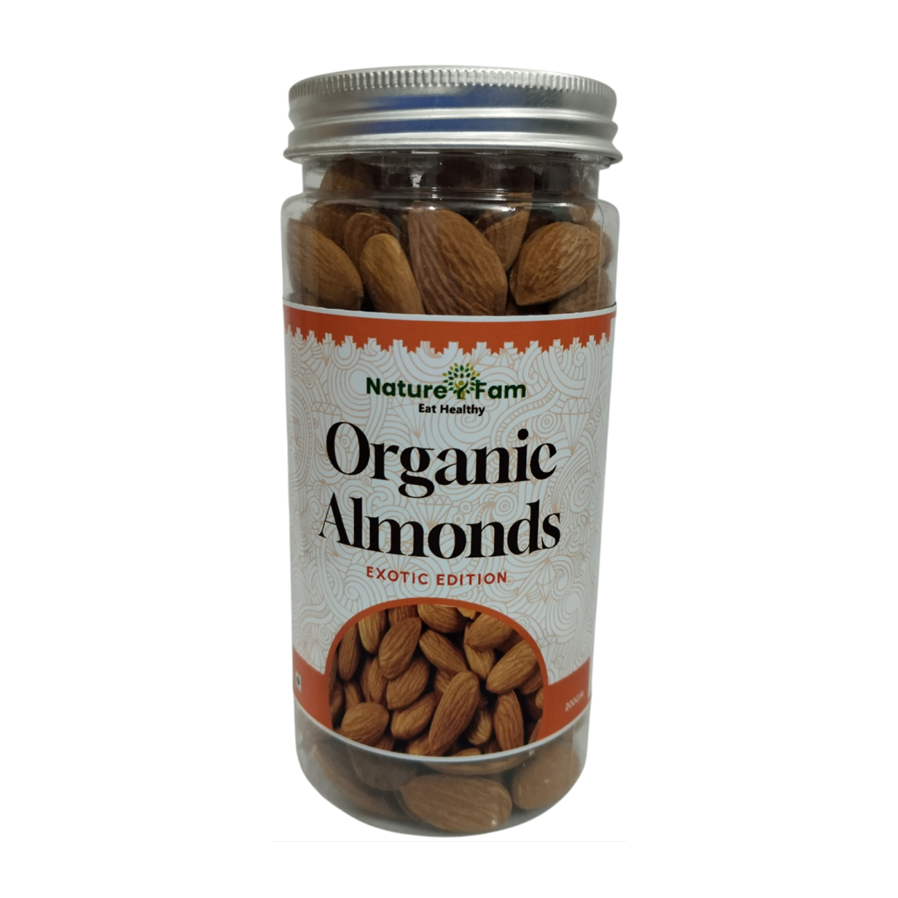 Naturefam Exotic Edition Organic Almonds – 200g Jar