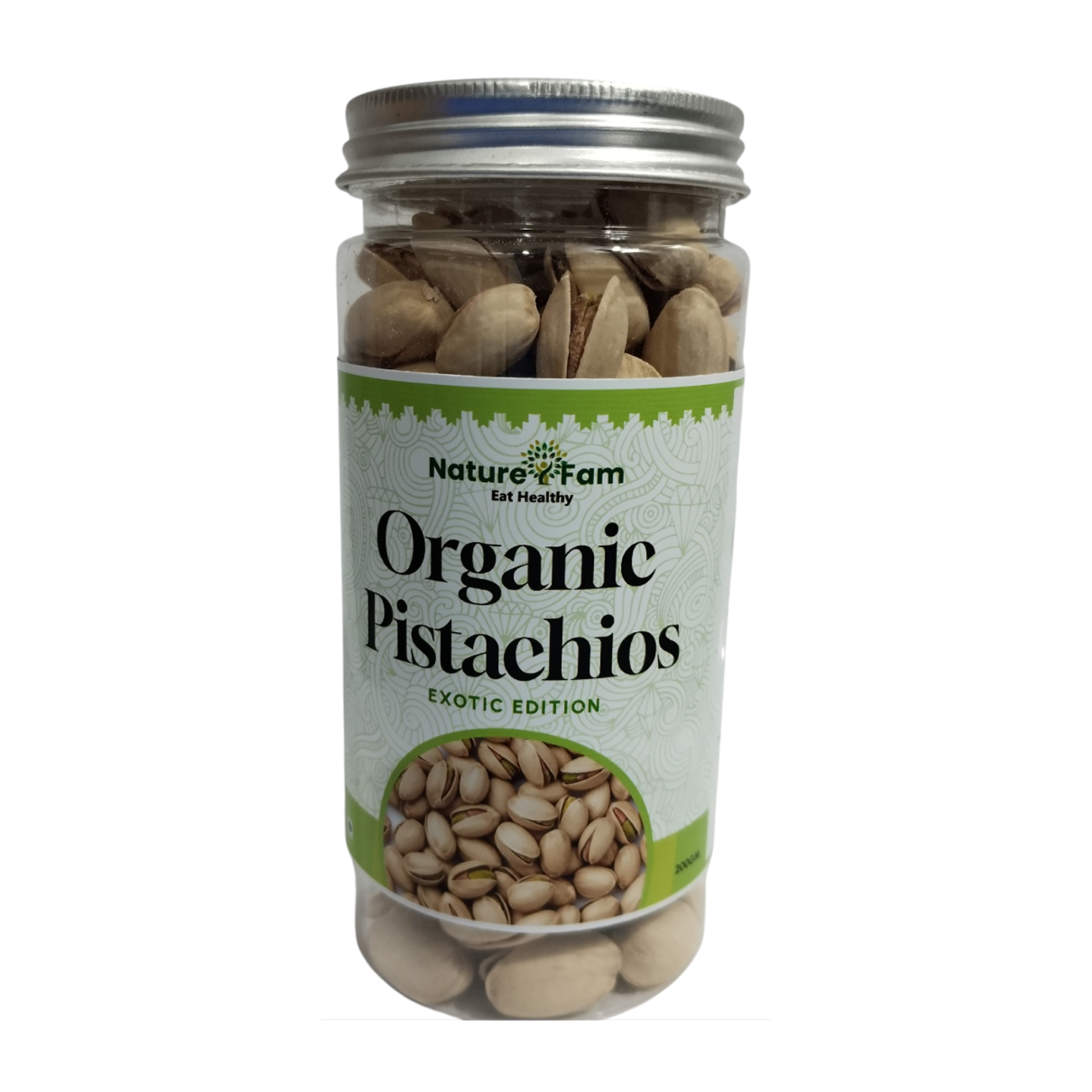 Naturefam Exotic Edition Organic Pistachios – 200g Jar