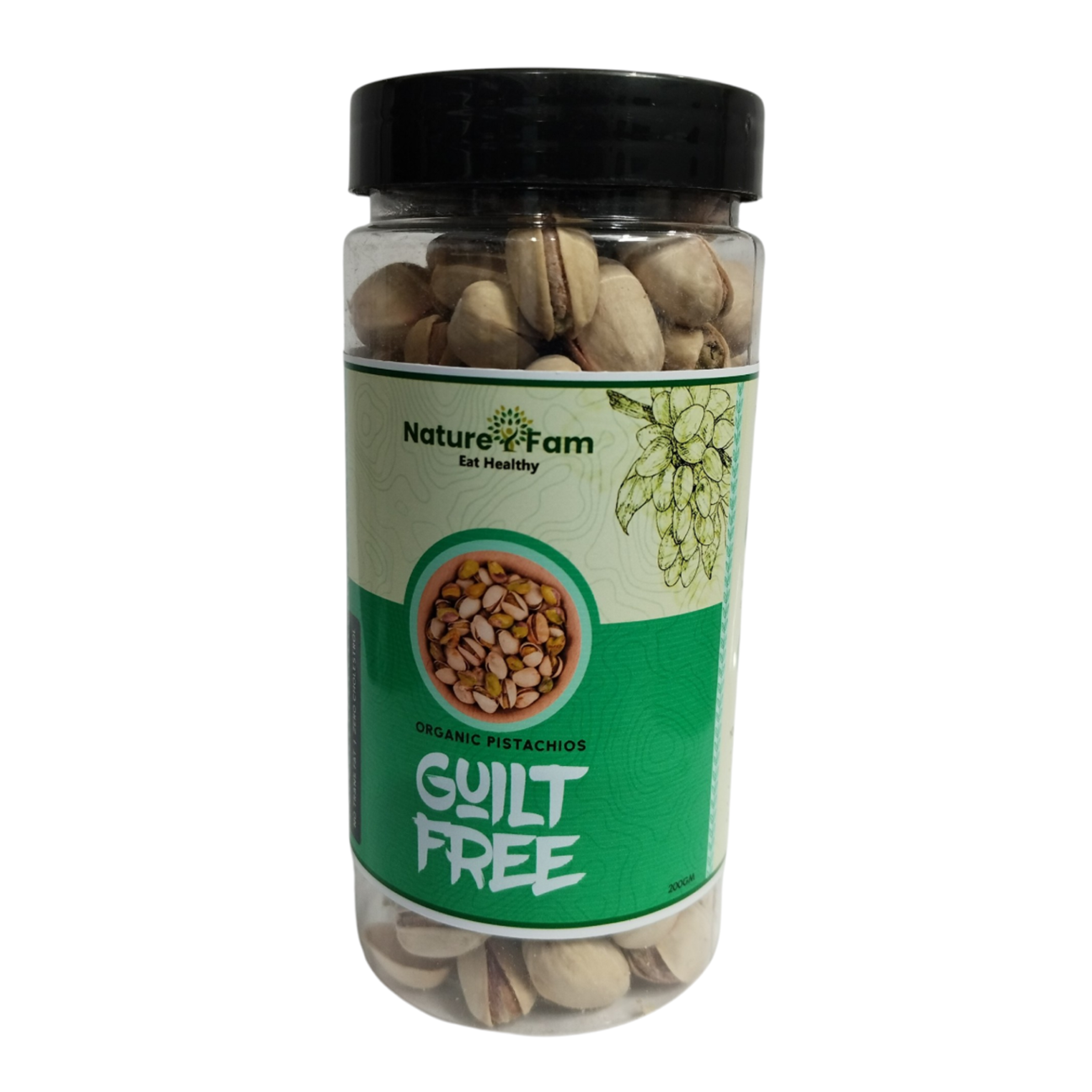 Naturefam Guilt-Free Pistachios – 200g Jar