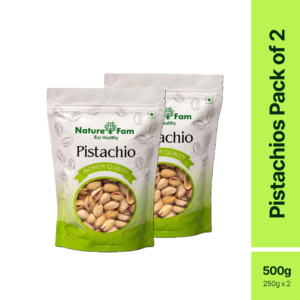Naturefam Pistachios Pack of 2x250g (500g)