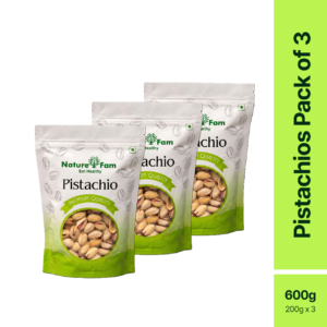 Naturefam Pistachios Pack of 3x200g (600g)