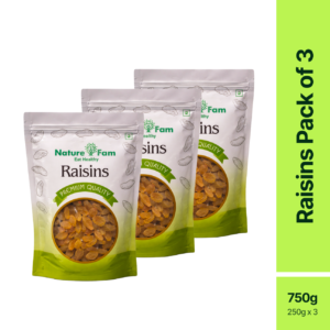 Naturefam Raisins Pack of 3x250g (750g)