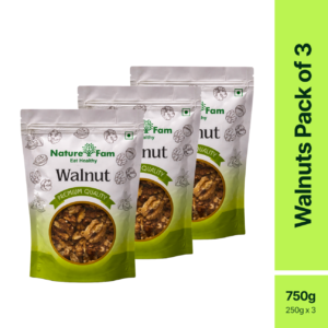 Naturefam Walnuts Pack of 3x250g (750g)